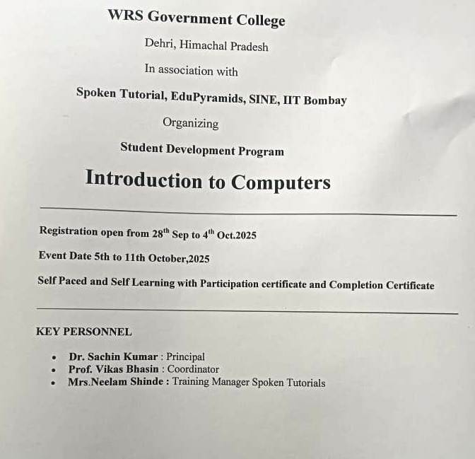 STUDENT DEVELOPMENT PROGRAM 2025 1